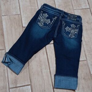 Miss me cuffed capris
